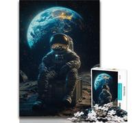 Fantasy Astronaut 1000 Piece Jigsaw Puzzle for Adults Teens,Decompressing Intellectual Educational Toy Secret Santa Gifts (38x26cm)