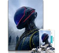 Fantasy Astronaut Jigsaw Puzzles for Adults 1000 Piece Puzzle,Help The Brain Exercise Addictive Toys to Cultivate Patience A Work of Art (50x75cm)