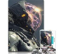 Fantasy Astronaut JigsawPuzzle 1000 Pieces for Adults,Challenging To Complete But Fun And Humorous with Matching Poster And Trivia Sheet (38x26cm)