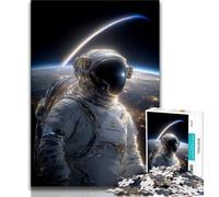 Fantasy Astronaut JigsawPuzzle 1000 Pieces for Adults,Challenging To Complete But Fun And Humorous with Matching Poster And Trivia Sheet (38x26cm)