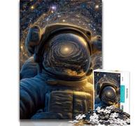 Fantasy Astronaut JigsawPuzzle 1000 Pieces for Adults,Decompressing Intellectual Educational Toy Birthday Present,Gifts,Wall Art (38x26cm)
