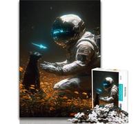 Fantasy Astronaut JigsawPuzzle 1000 Pieces for Teenagers,Challenging To Complete But Fun And Humorous Birthday Present,Gifts,Wall Art 75x50cm