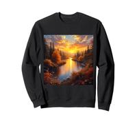 Fantasy Autumn Sunset Landscape Sweatshirt