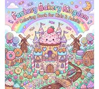 Fantasy Bakery Kingdom Coloring Book for kids & Adults