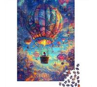Fantasy Balloon Flight 1000 Piece Thick Paper Jigsaw Set, Adult Educational Challenge, Home Entertainment, Gift Idea 70x50cm/1000pcs