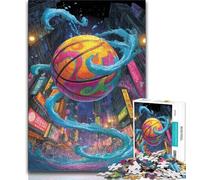 Fantasy Basketball Jigsaws 1000 Pieces for Teenagers,Stress Reliever Difficult Challenge Deal As Gifts for The Whole Family (38x26cm)