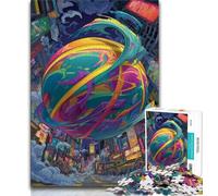 Fantasy Basketball Puzzles for Adults Teens 1000 Pieces,Stress Reliever Staycation Kill Time with Matching Poster And Trivia Sheet 38x26cm