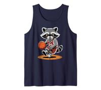 Fantasy Basketball Raccoon Trash Panda Champ Trashy Talk Tank Top