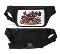 Fantasy Battle with Magic and Technology Unisex Waist Bag Black