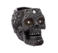 Fantasy Beaded Skull Tea Light Candle Holder