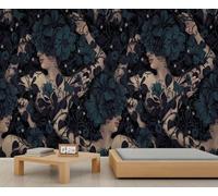 Fantasy Beauty Mural Floral Woman Mural Retro Floral Wall Murals Jungle Plants Butterfly Wallpaper Murals for Walls High Resolution Bedroom Wallpaper 350 x 256 cm