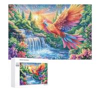 Fantasy Bird Over Waterfall 1000 Piece Jigsaw Puzzle for Adults Tabletop Entertainment Focus Improvement Gift for Hobby Lovers 1000 PCS