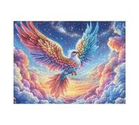 Fantasy Bird Soaring in Cosmic Clouds 500 Piece Jigsaw Puzzle for Adults Jigsaw Weekend Chill Out Activity Challenging Colourful Puzzle for Friends 500 PCS