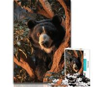 Fantasy Black Bear Jigsaws Puzzles 1000 Pieces for Teenagers Gifts,Educational Games Home Decoration Deal As Gifts for The Whole Family (38x26cm)