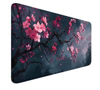Fantasy Black Lotus TCG Playmat, 24 x 14 inches Game Mat for MTG DTCG CCG RPG Trading Card Inked Game Playmats Smooth Surface Battle Game Rubber Collection Cool 12