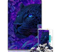 Fantasy Black Panther 1000 Piece Jigsaw Puzzles for Adults Gifts,Help The Brain Exercise Addictive Toys to Cultivate Patience Great Gift 38x26cm