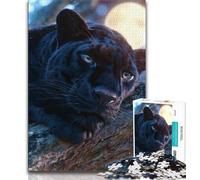 Fantasy Black Panther 1000 Piece Jigsaw Puzzles for Adults & Teens,Brain Teaser Game Wall Decoration Unique Birthday And Xmas Gifts (50x75cm)