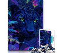 Fantasy Black Panther JigsawPuzzle 1000 Pieces for Adults,Family Game Stress Reliever Difficult Challenge Great Gifts And Toys (38x26cm)