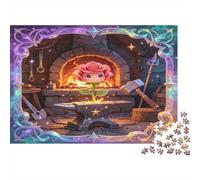 Fantasy Blacksmith Workshop 1000 Piece Jigsaw Puzzle Paper for Adults Magical Flower Scene Focus Relaxation Home Decor 70x50cm/1000pcs