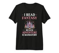 Fantasy Book Club Fairytale Caslte Reader The Best Bookish Premium T-Shirt