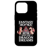 Fantasy Book Dogs And Dragon Dreams - Bookish Creatures Case for iPhone 16 Pro