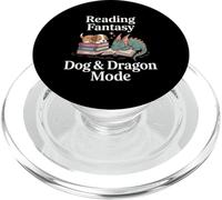 Fantasy Book Fun Tee Lover Dog Dragon Magical Stories PopSockets PopGrip for MagSafe