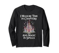 Fantasy Book Fun Tee Measure Time Chapters Magic in Spells Long Sleeve T-Shirt