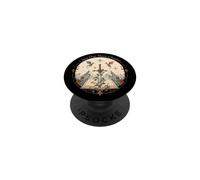 Fantasy Book Lover Dragon Floral Sword for Avid Reader PopSockets Adhesive PopGrip