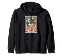 Fantasy Book Lover The Reader Tarot Book Dragon Romantasy Zip Hoodie