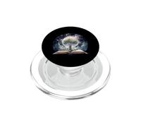 Fantasy Book Tree Moon Stars Night Sky Reader PopSockets PopGrip for MagSafe