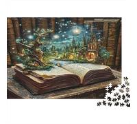 Fantasy Book World 1000 Pc DIY Jigsaw Puzzle for Adults And Kids 12+ Fun Challenging Family Game Beautiful Decoration Gift Idea 70x50cm/1000pcs