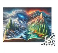 Fantasy Book World 1000 Piece Puzzles for Adults with No Reflection Colourful Jigsaws As A Brain Training Puzzle for Wall Decoration And Gifts 52x38cm/1000pcs