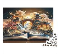 Fantasy Book World 1000 Piece S Classic Jigsaw Puzzle Adults Kids Hard Difficult Game Decompression Wall Decor Gift Idea 38x26cm/1000pcs