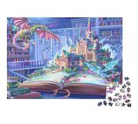 Fantasy Book World Jigsaw Puzzle 1000 Pieces Recycled Paper for Adults Puzzle for Adults Educational Game Challenge Fun Home Present Great Gift for Kids Age 12 Years Up 52x38cm/1000pcs