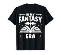 Fantasy Books Era Dragon Nerd Bookworm Bibliophile Library T-Shirt