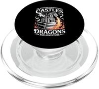 Fantasy Books Lover Bookish Fun Tee Book Club Dragon Reader PopSockets PopGrip for MagSafe