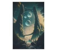 Fantasy Bridge to Another World Detailed Jigsaw Puzzle for Adults, 1000 PCS