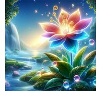 Fantasy Bubble Flower 70 Piece Jigsaw Puzzles for Adults and Kids, Impossible Puzzle, Jigsaws 70 pieces for adults Gifts, Difficult jigsaw puzzles for The Whole Family