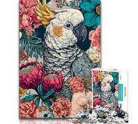 Fantasy Budgie Jigsaw Puzzles for Teenagers,Help The Brain Exercise Addictive Toys to Cultivate Patience A Work of Art 50x75cm