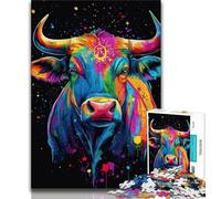 Fantasy Buffalo JigsawPuzzle 1000 Pieces for Adults,Challenging To Complete But Fun And Humorous Unique Home Decor And Gifts (38x26cm)