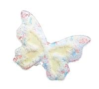 Fantasy Butterfly Wing Costume Accessories Floral Design Soft Breathable Fabric Kids Photoshoots Role Play Party Props Fabric Butterfly Wing