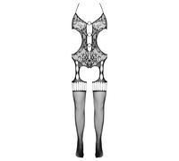 Fantasy By Cottelli Women Catsuit Black S/L