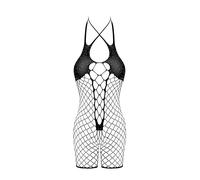 Fantasy By Cottelli Women Crotchless Body Black S/L
