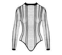 Fantasy By Cottelli Women Crotchless Body Black S/L