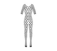 Fantasy By Cottelli Women Crotchless Catsuit Black S/L