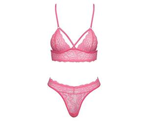 Fantasy By Cottelli Women Lingerie Set Pink L/XL