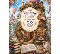 Fantasy Cafes Coloring Book: Cozy Cafes, Magical Places & Endless Escapes (Vol. 1)