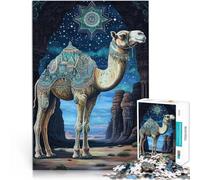 Fantasy CamelAdults 1000 Pieces Puzzle Help the brain exercise addictive toys to cultivate patience great gift 38x26cm