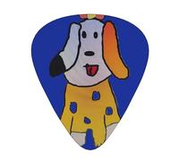 Fantasy cartoon dog guitar picks in three different thicknesses, suitable for electric guitar and band players
