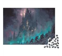 Fantasy Castle 1000 Piece Jigsaw Puzzle Paper for Adults Dark Warriors Puzzle Game Family Focus Relaxation Gift 70x50cm/1000pcs